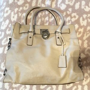 Michael Kors Cream/ivory soft leather handbag